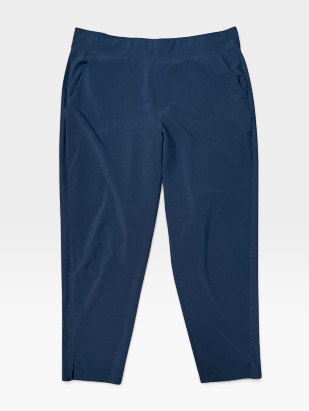 Athleta Brooklyn Ankle Pant Size 16 Navy Featherweight Stretch Travel